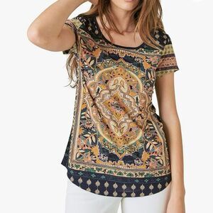 Lucky Brand Persian Carpet Tee Women's Size Medium